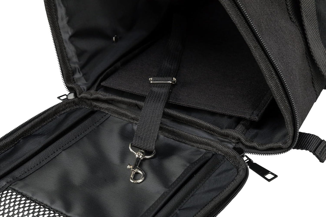 Trixie 2882 Rucksack Connor, 42 × 29 × 21 cm, schwarz/grau, schwarz/grau