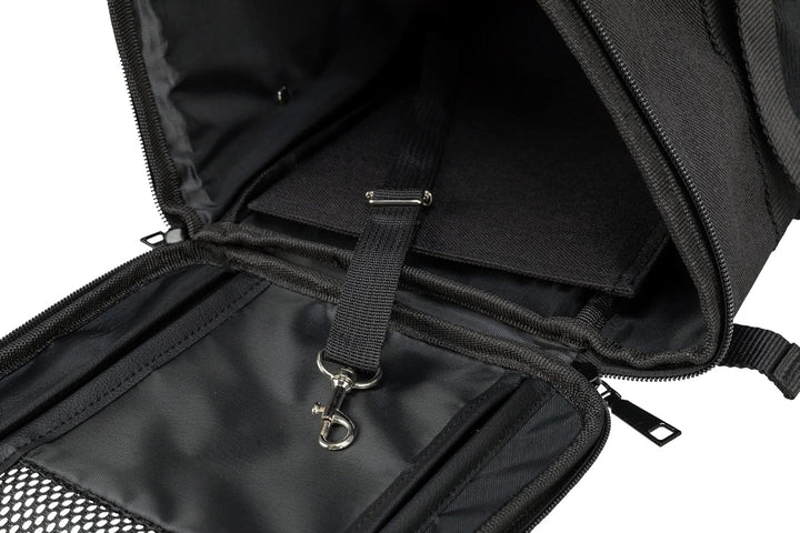 Trixie 2882 Rucksack Connor, 42 × 29 × 21 cm, schwarz/grau, schwarz/grau