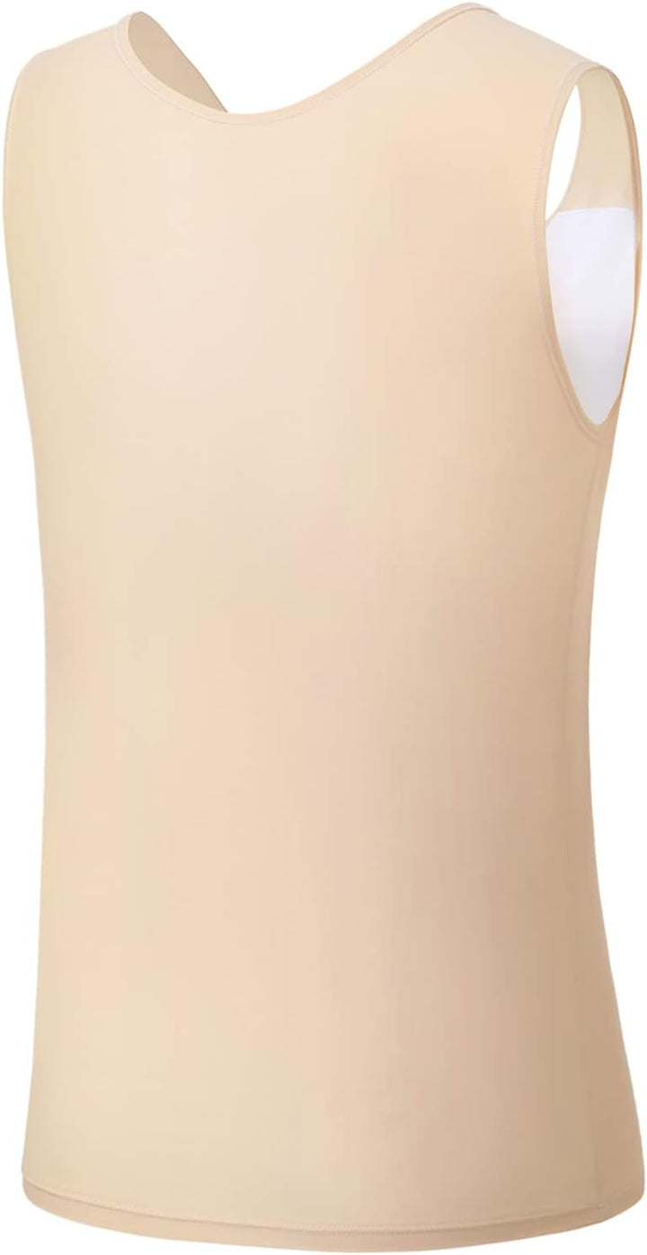 Brust Binder für Transgender FTM Cosplay Atmungsaktive Halb Trans Binder BH Nude 3XL, Nude 3XL