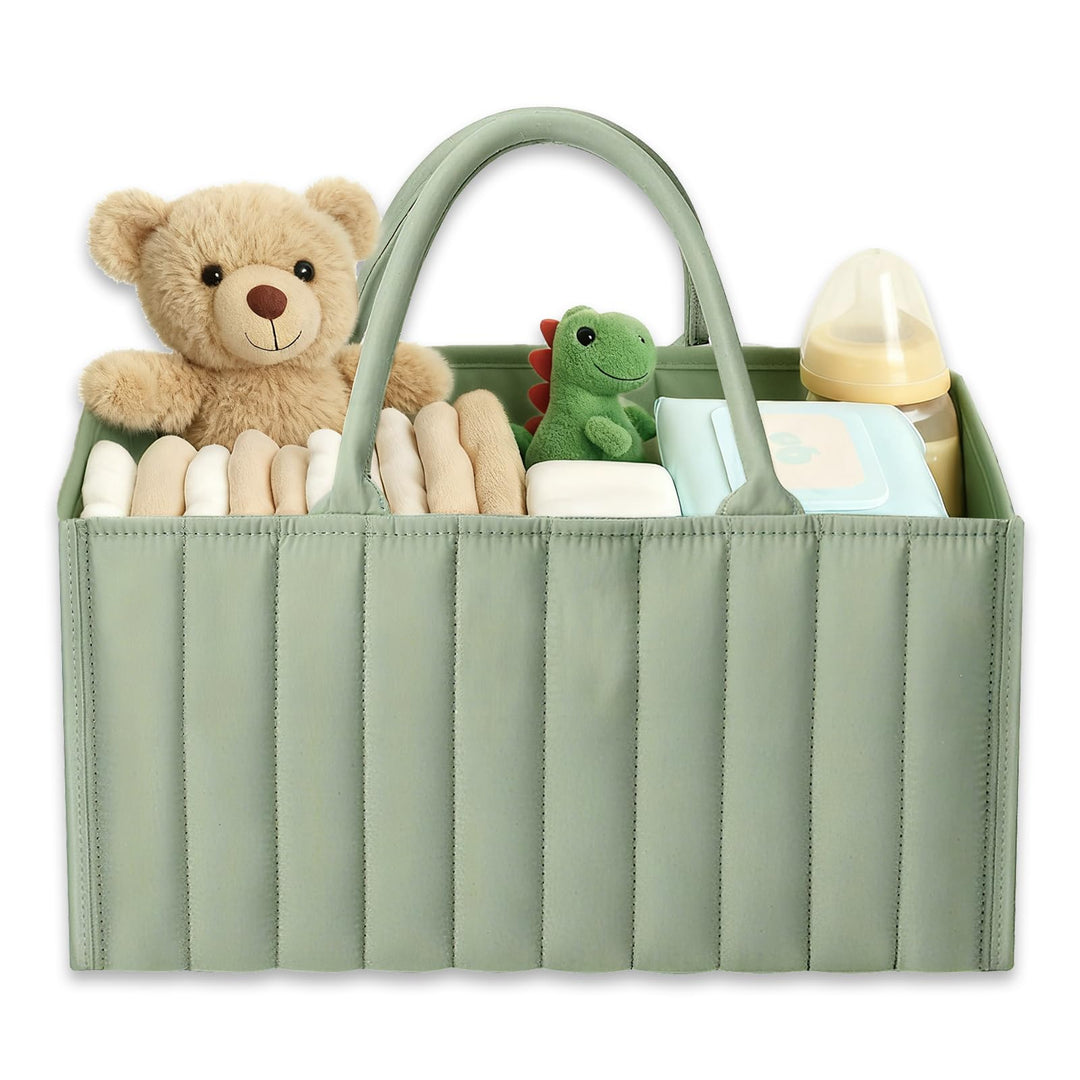Zyluniy Baby Wickel Organizer für Wickelutensilien, Baby Windel Caddy Organizer, Windel Caddy mit Fä