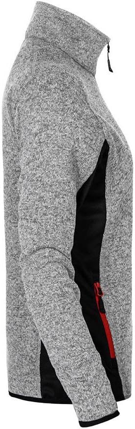 Strick Jacke Workwear Damen, Grau-Melange, XL