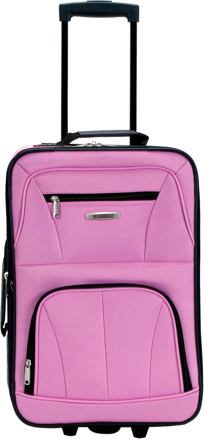 Rockland Fashion Softside Gepäck-Set, aufrecht stehend, Rose, Einheitsgrösse, Fashion Softside Gepäc
