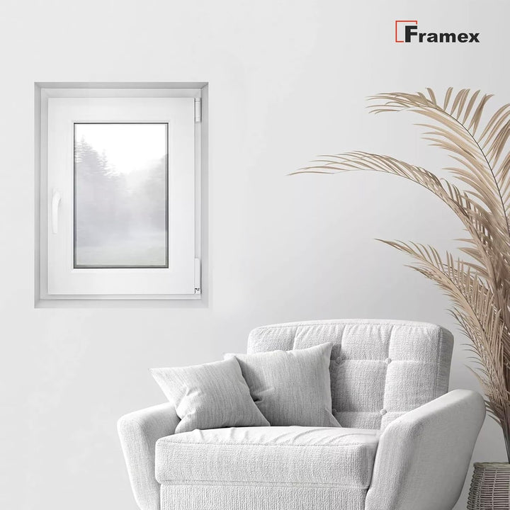 Kellerfenster Fenster Kunststofffenster Weiss Breite x Höhe 50 x 60 cm (500 x 600 mm) 2-fach (32 mm)