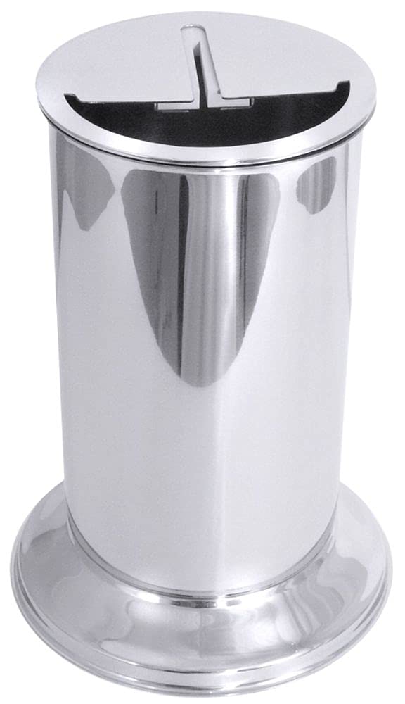 Contacto Messerabstreicher aus Edelstahl mit Aufsatz, 1500 ml, Höhe 20 cm, Gummi-Abstreichbacken 20c