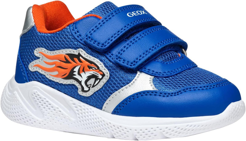 Geox Baby-Jungen B Sprintye Boy B Sneakers 21 EU Royal Orange, 21 EU Royal Orange