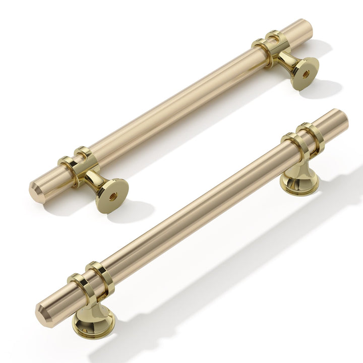 FURNIWARE 10 Stück Möbelgriff, 128mm Bohrlochabstand Möbelgriffe Schrankgriffe Küche Kabinett Griff