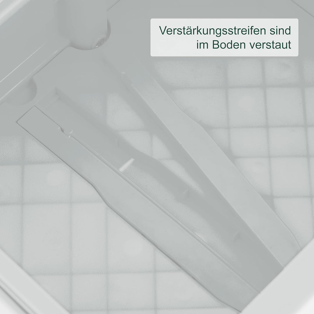 Relaxdays Einkaufstrolley, klappbar, Einkaufskorb mit Rollen, mit Deckel & Teleskopgriff, bis 35 kg,