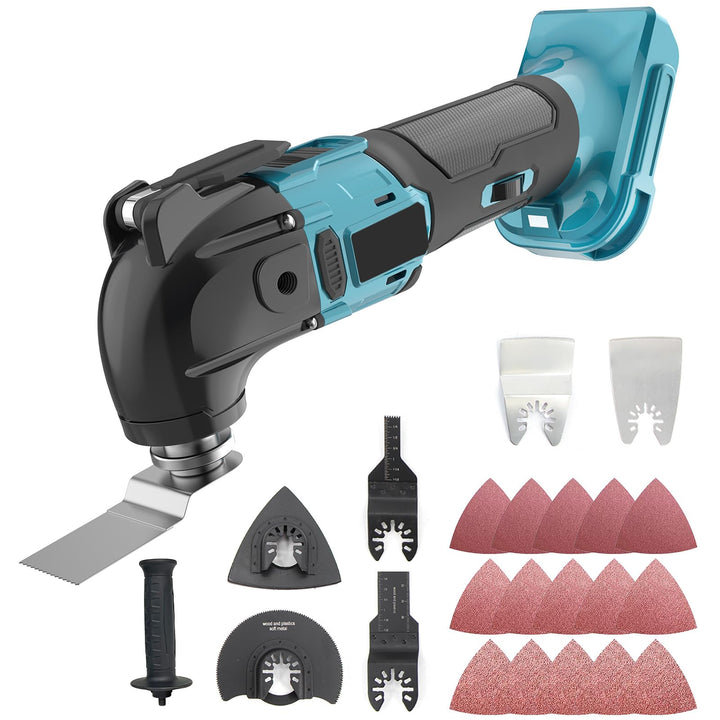 Akku Multifunktionswerkzeug Ersatz für Makita Multifunktionswerkzeug 18v, 6 variable Drehzahlen, max
