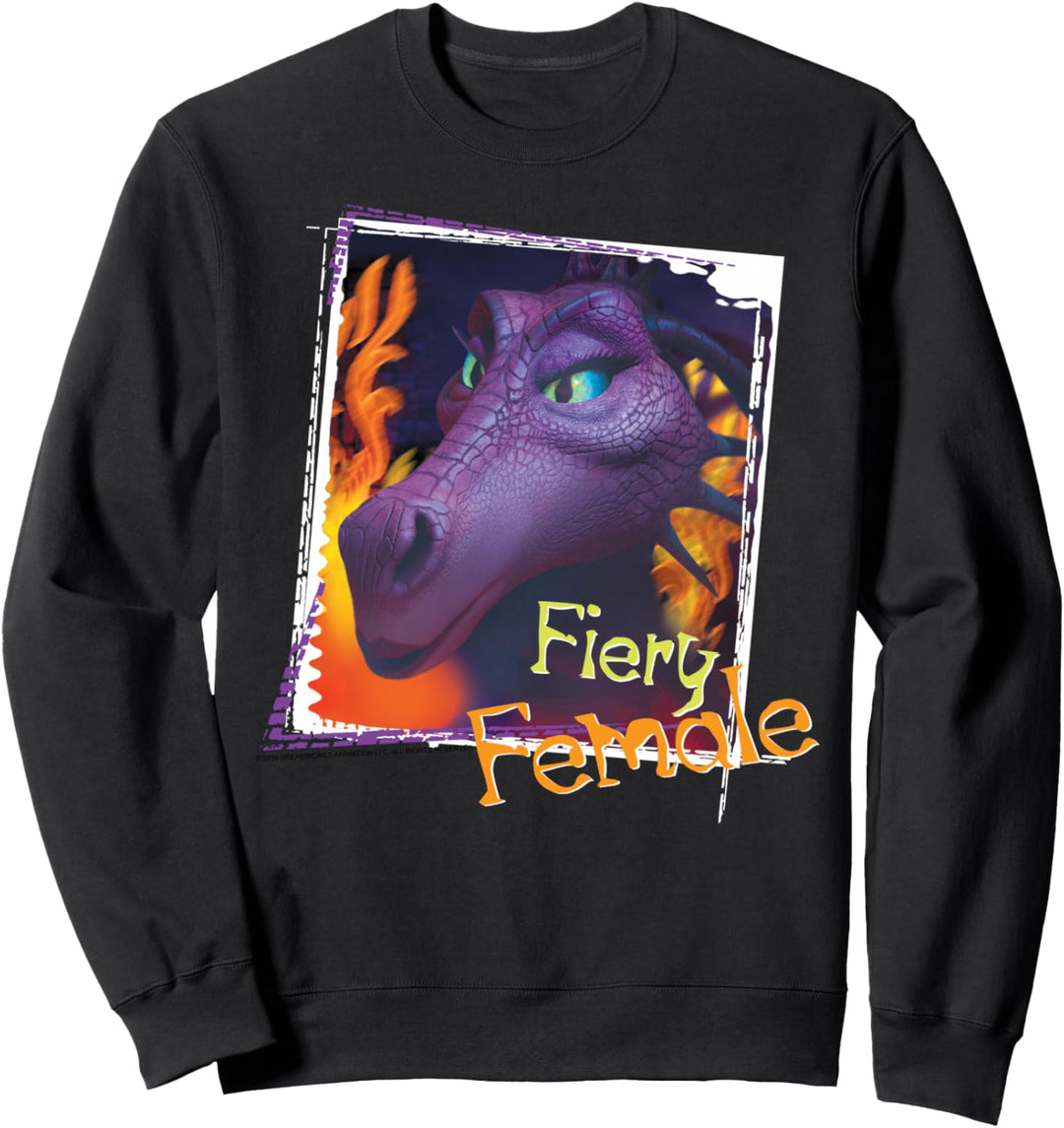 Shrek Dragon Fiery Female Photo Portrait Sweatshirt