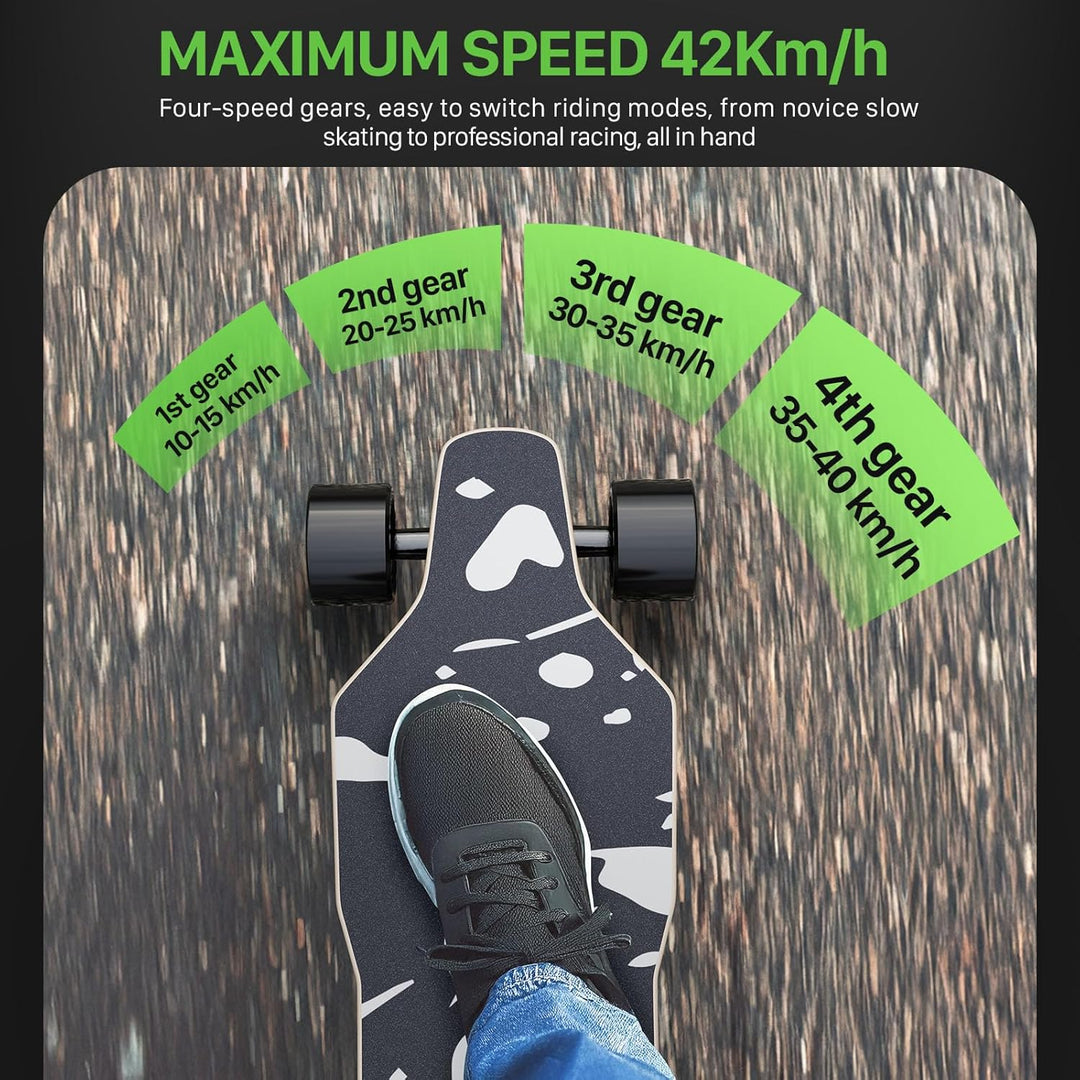 Elektro-Skateboard mit Fernbedienung für Erwachsene und Jugendliche, 2000W/1100W/900W Motor, einstel