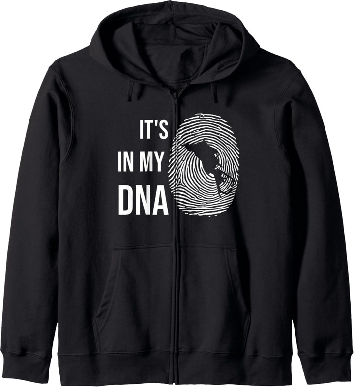 Helgoland DNA Silhouette Nordsee Insel Urlaub Kapuzenjacke