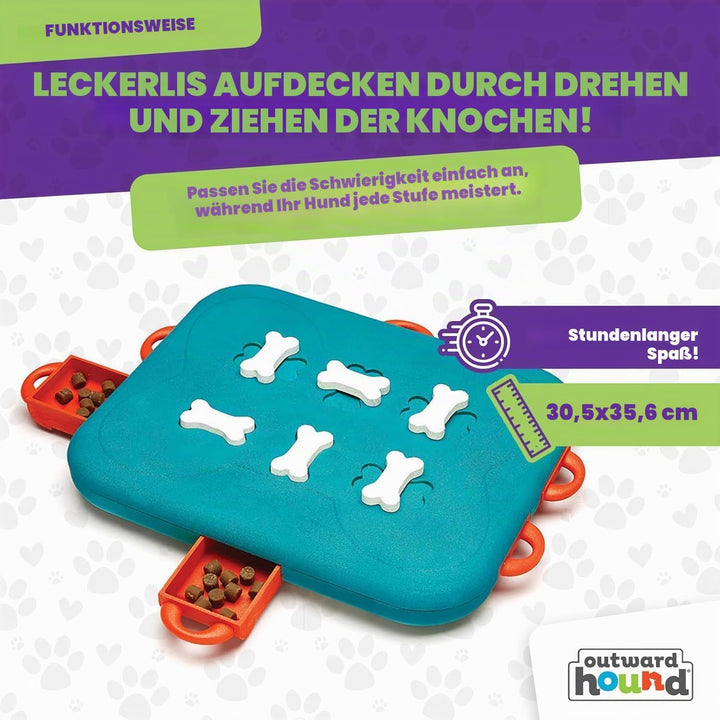 Outward Hound Nina Ottosson Dog Casino - Interaktives Hundespielzeug für Leckerlis - Fortgeschritten
