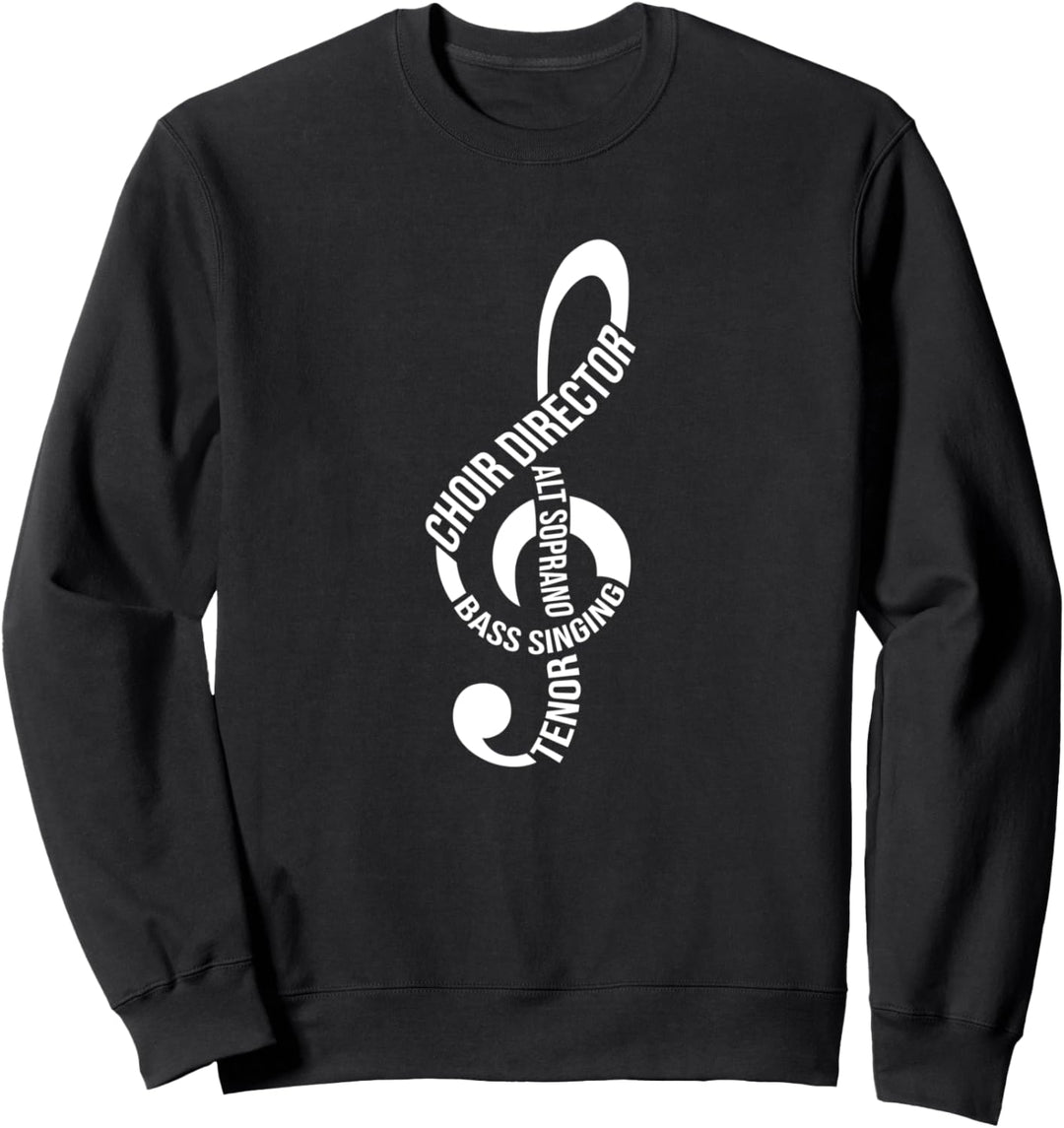 Chor Chorleiter Geschenk - Notenschlüssel Alt Soprano Bass Sweatshirt