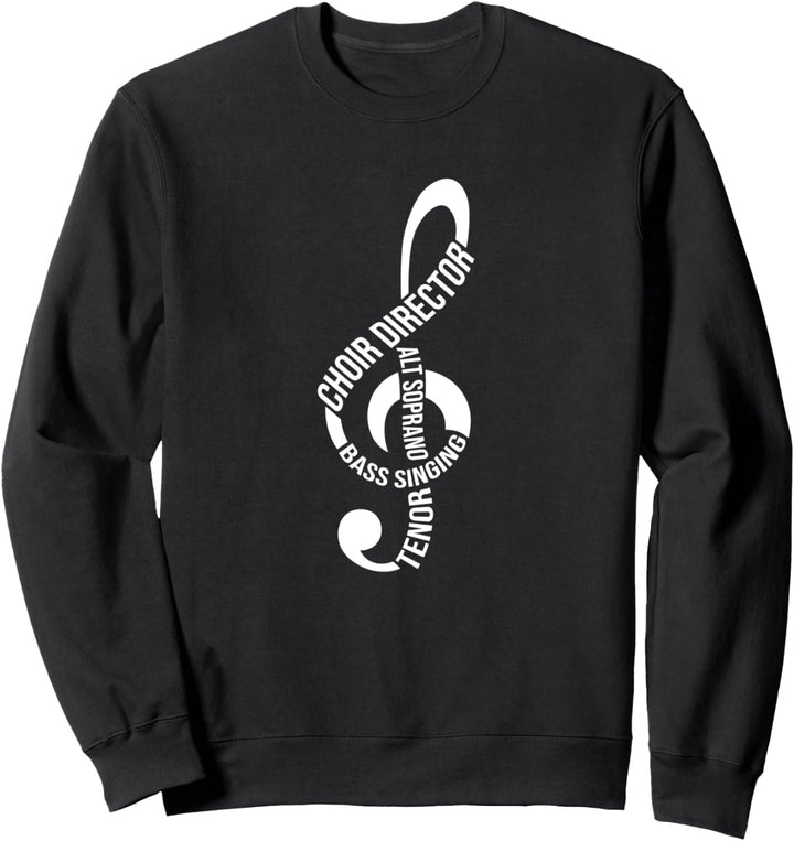 Chor Chorleiter Geschenk - Notenschlüssel Alt Soprano Bass Sweatshirt