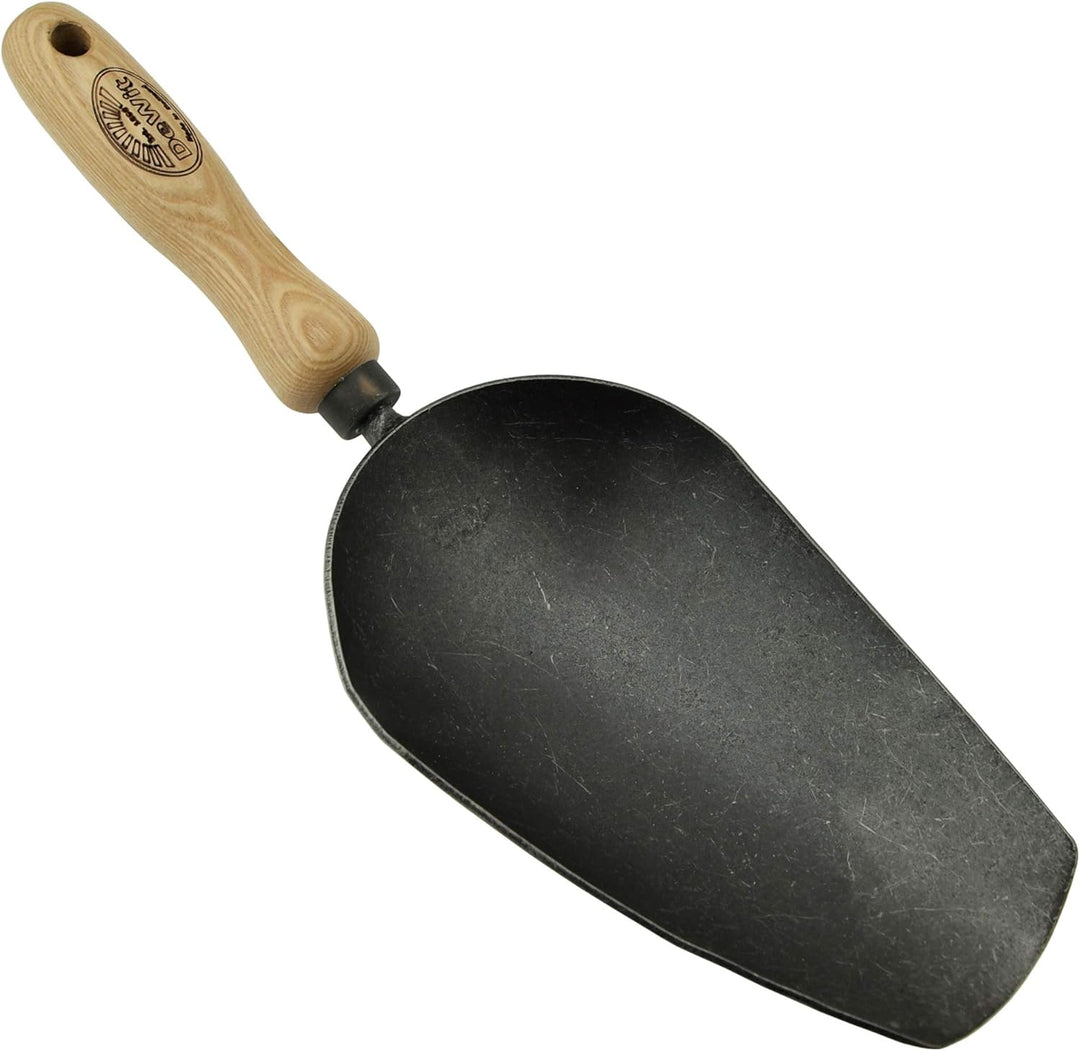 DeWit Gartenschaufel klein 34 cm I Profi Blumenschaufel aus Borstahl I FSC®-zertifizierte Handschauf