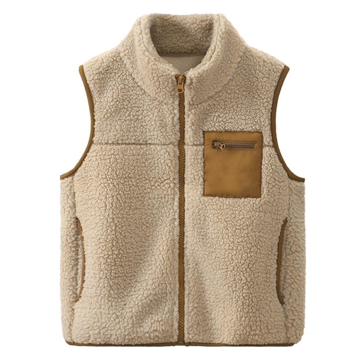 Kleinkind Kinder Polarfleece Weste Verdicken Kinder Stehkragen Reissverschluss Ärmellose Jacke Elter