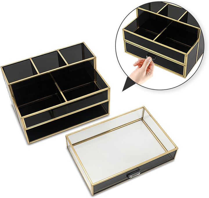 HARLIANGXY Make up Organizer mit Schubladen, Kosmetik Organizer, Multifunktion Schminktisch Organize