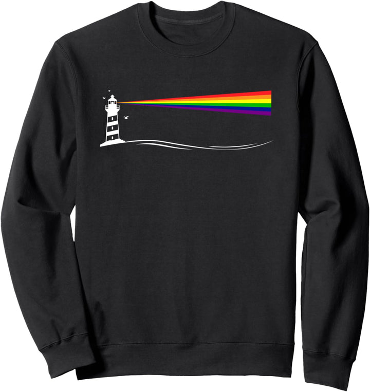 LGBT Leuchtturm Regenbogen Lichtstrahl Gay Pride Sweatshirt