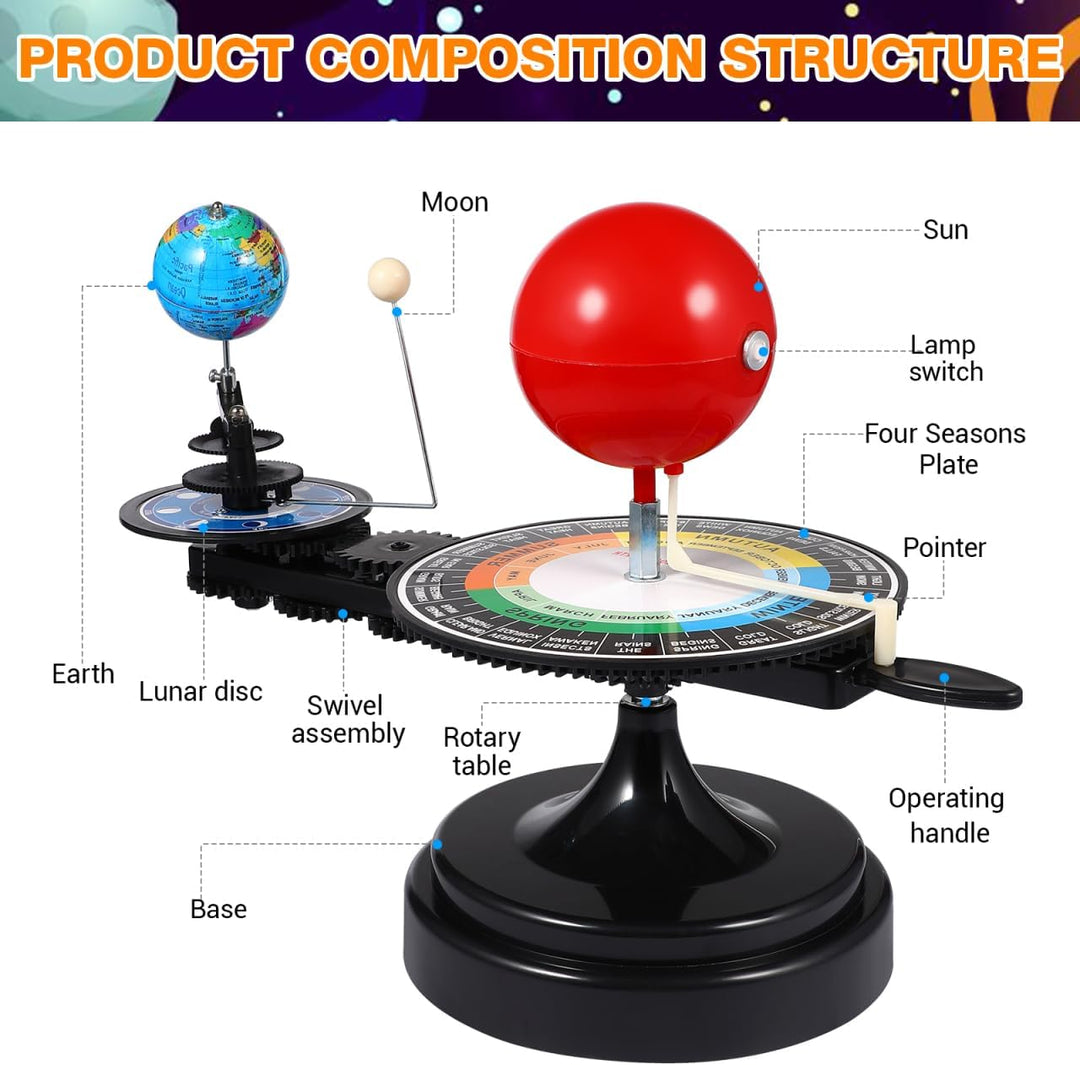 ULTECHNOVO Sonnensystemmodell – Sonne Erde Mond Orbitalmodell – Sonnensystem Planetarium 3D-Modell R