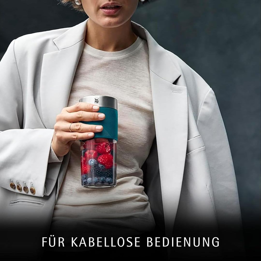 WMF Küchenminis Mix on the Go 300 ml, Mini Mixer to Go, USB Mixer Smoothie Maker, aufladbarer Person