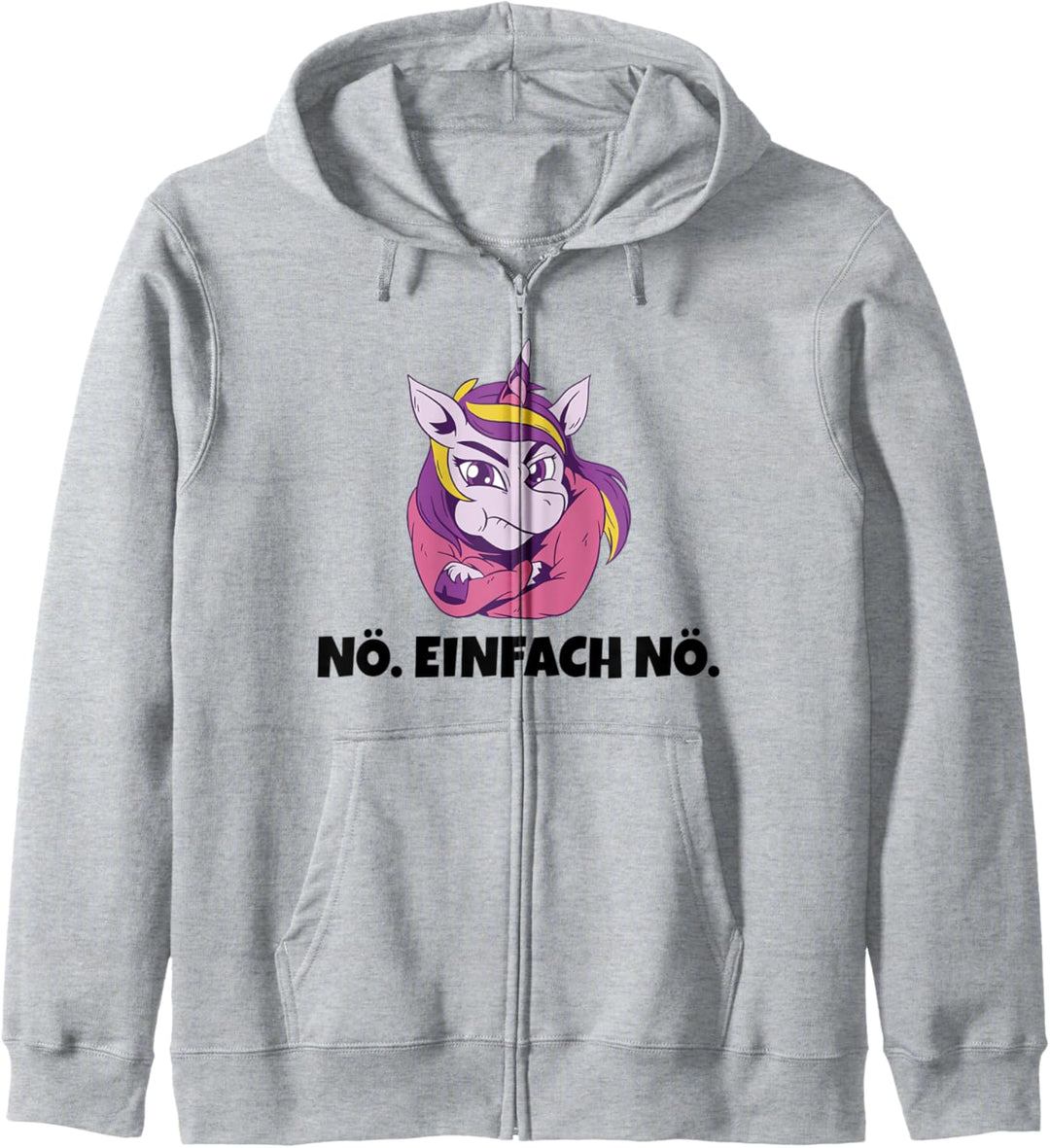 Nö einfach Nö Arbeit Bürohumor Magisch Mädchen Einhorn Kapuzenjacke