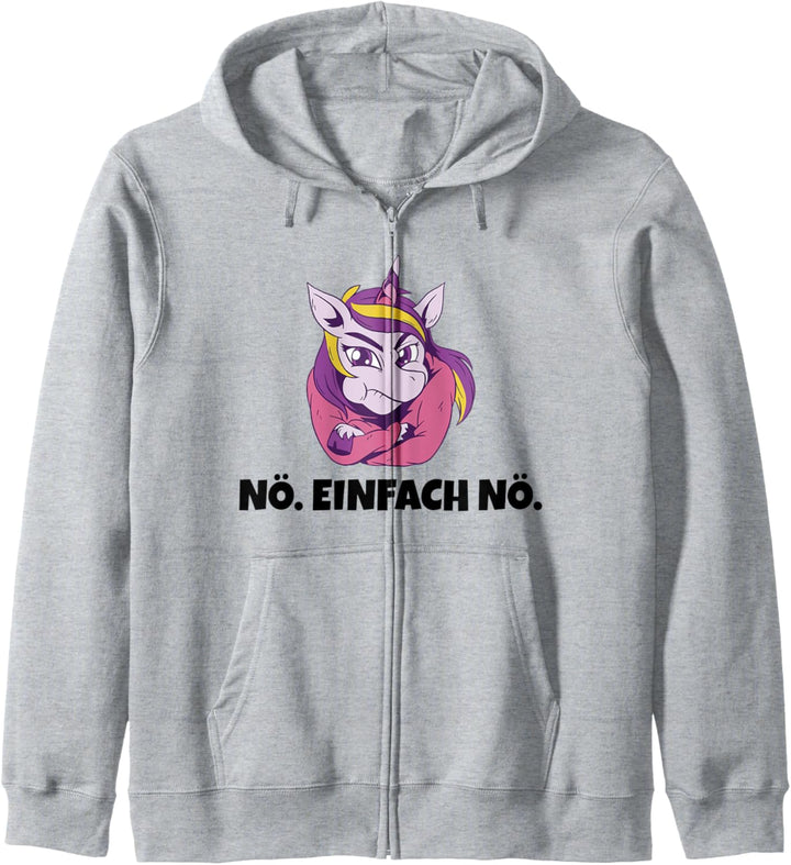 Nö einfach Nö Arbeit Bürohumor Magisch Mädchen Einhorn Kapuzenjacke