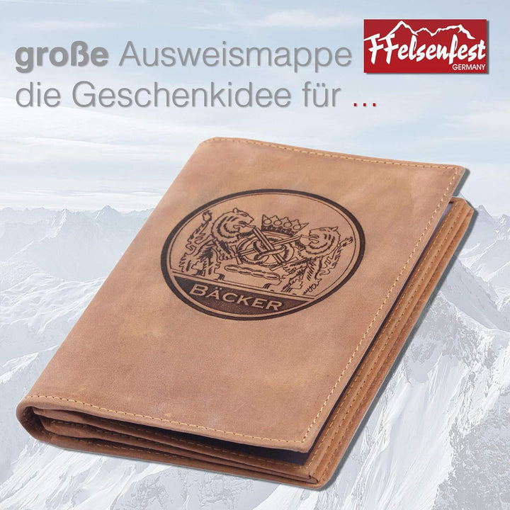 FFelsenfest Ausweistasche mit Zunft-Motiv Bäcker