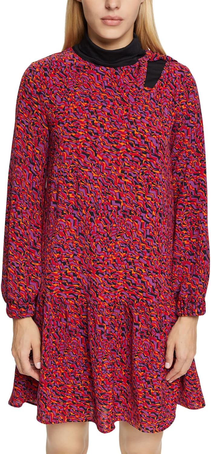 ESPRIT Damen Kleid 32 610/Dark Red, 32 610/Dark Red