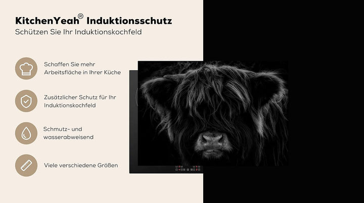 Herdabdeckplatte Einteilig Küche Herdabdeckung Induktionsfeld Ceranfeld Herdabdeckplatten Vinyl Matt