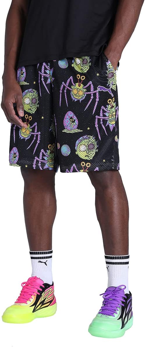 PUMA Herren x Rick and Morty Basketball-Shorts LBlack