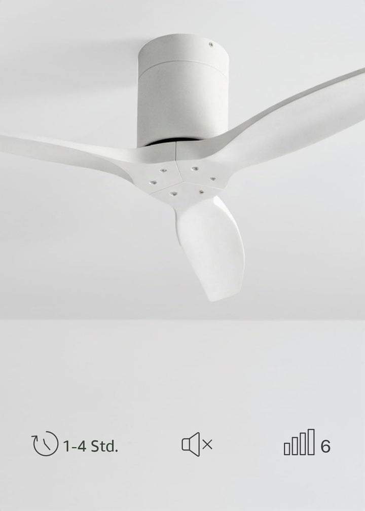 CREATE / WINDCALM S/Deckenventilator ABS Weiss mit Fernbedienung / 40W, leise, Ø112 cm, 6 Geschwindi