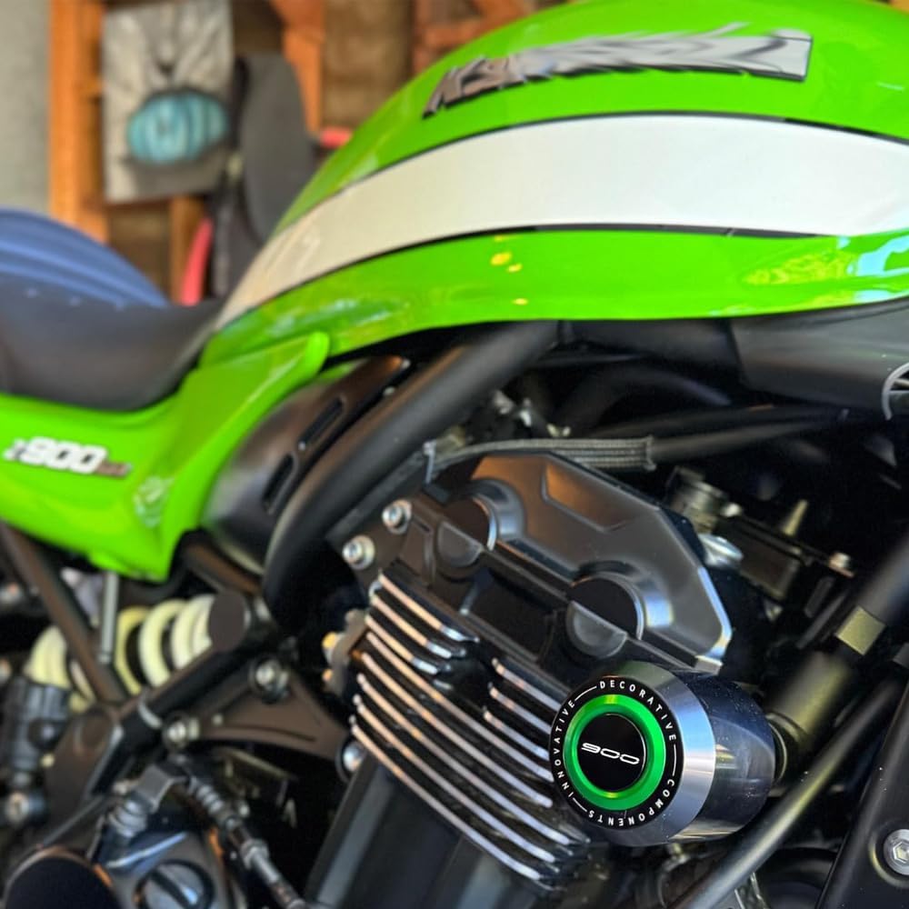 Modeer Kompatibel mit Kawasaki Z900 Z900SE 2017-2023 Motorradrahmen Antikollisions-Fallschutz Slider