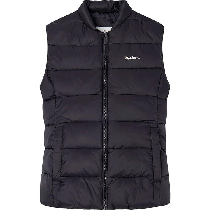 Pepe Jeans Mädchen Simone Vest Waistcoat 12 Jahre Black (Black), 12 Jahre Black (Black)