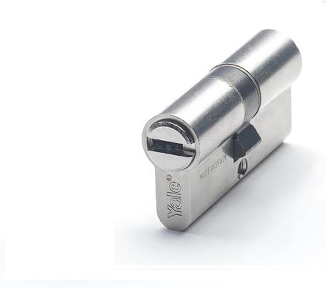 Yale YL63060HN Sicherheitszylinder, YL6, Langhebel, Schlüssel, vernickelt, 30 x 60 mm 30 x 60 mm Ver