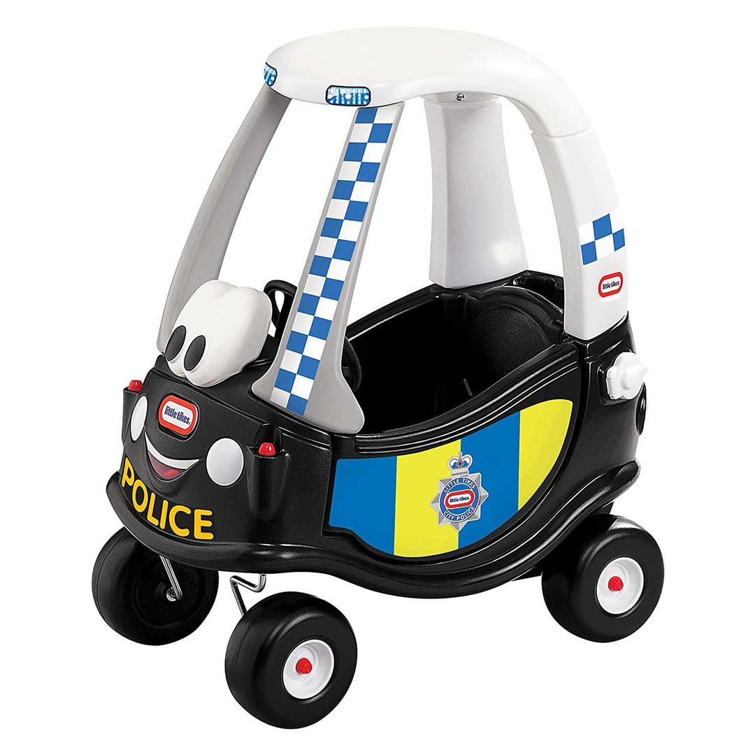 Little Tikes Polizei Cozy Coupé - Rutschfahrzeug mit Echter Hupe, Klickendem Zündschalter & Tankdeck