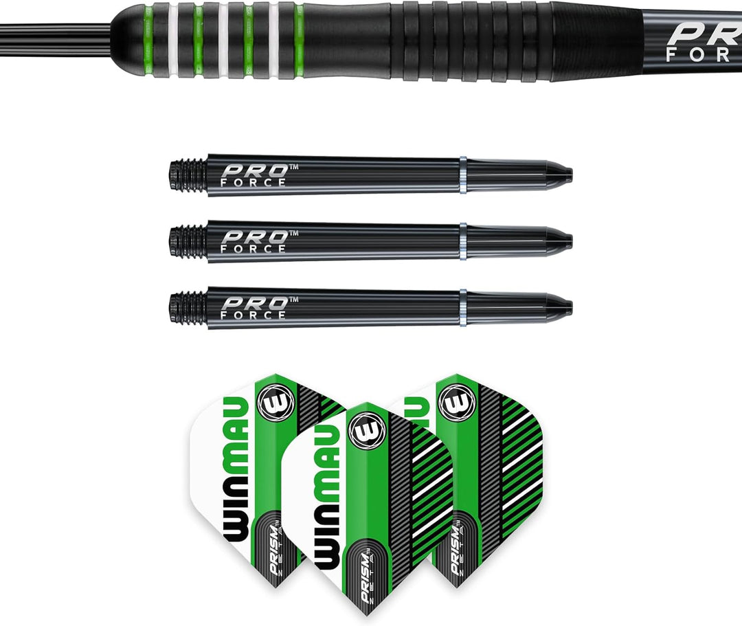 WINMAU Rookie Brass Darts-Set mit Flights, Schäften (Stiele) und exklusivem Dart-Broschüre – erhältl