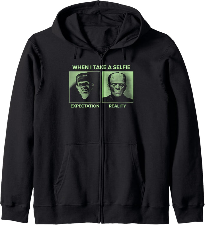 Universal Monsters Frankenstein Expectation VS Reality Meme Kapuzenjacke