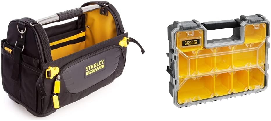 Stanley FatMax Quick Access Trage FMST1-80146 & FatMax Aufbewahrungsbox 1-97-521 Bundle mit Aufbewah