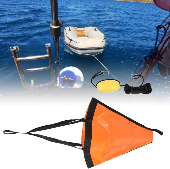 Bootsanker Set, 24 Zoll Drift Socke Sea Anchor Drogue, Heavy Duty Drift Anker mit Schwimmpunkt Leich