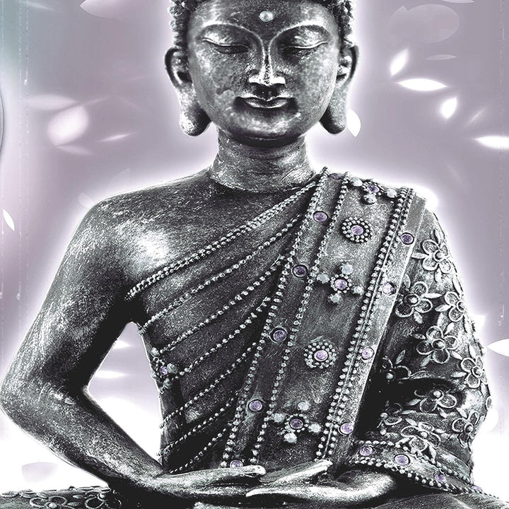 Runa Art Wandbilder Buddha Feng Shui 5 Teilig Bild auf Vlies Leinwand Deko Wohnzimmer Schlafzimmer Z