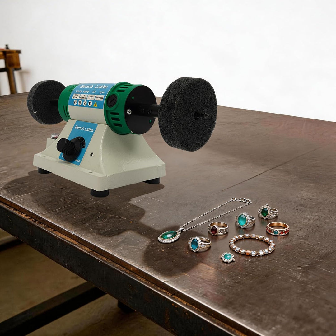 320W Kleine Poliermaschine Schmuck aus Aluminiumlegierung, Multifunktionale Tischpoliermaschine Schm