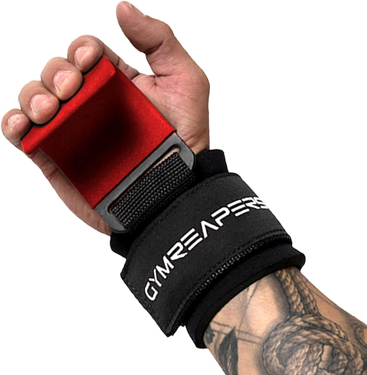 Gymreapers Weight Lifting Hooks (Pair), Heavy Duty Power Wrist Straps Hand Grip Support For Deadlift