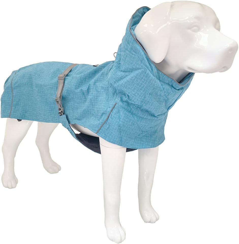 Croci Hiking Hundemantel, wasserdicht, für den Winter, Thermofutter, türkis, Grösse 30 cm - 182 g tü