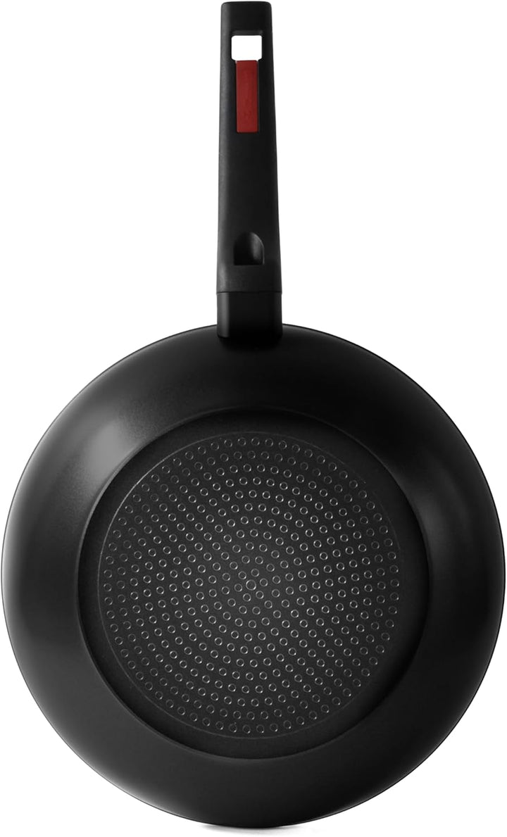 Zanetti Evolution Wok für Induktion, Durchmesser 28 cm, Wokpfanne mit Antihaftboden, hohe Dicke, Wok