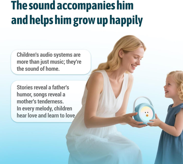 Karaoke-Maschine für Kinder mit 2 kabellosen Mikrofonen, Nachtlicht und Umschalter für Original-/Beg