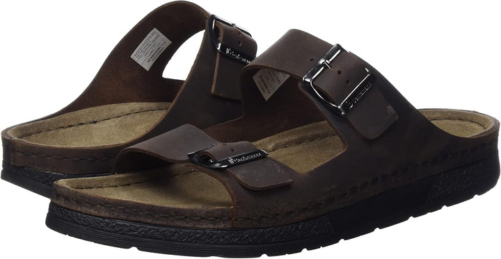Berkemann Herren Adam Pantoletten 40 2/3 EU Dunkelbraun Schwarz, 40 2/3 EU Dunkelbraun Schwarz
