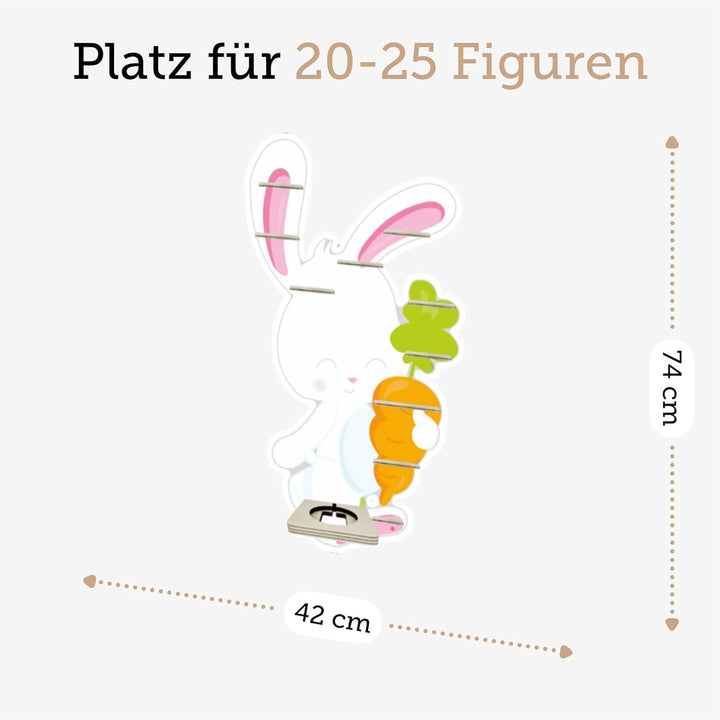 Farbklecks Collection Musikboxregal Hase mit Karotte