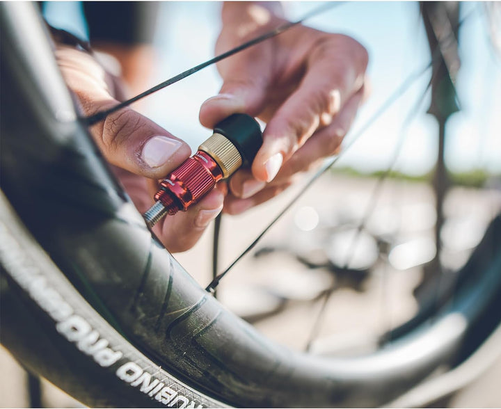LEZYNE Klassische Fahrradreifenpumpe mit Bodenantrieb, Hochdruck 220 psi, 8,9 cm Messgerät, Presta-