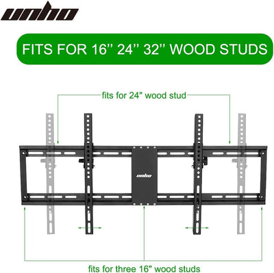 UNHO TV Wandhalterung Universal für 32-85 Zoll LCD LED OLED Plasma Fernseher Neigbar Ultraslim Ferns