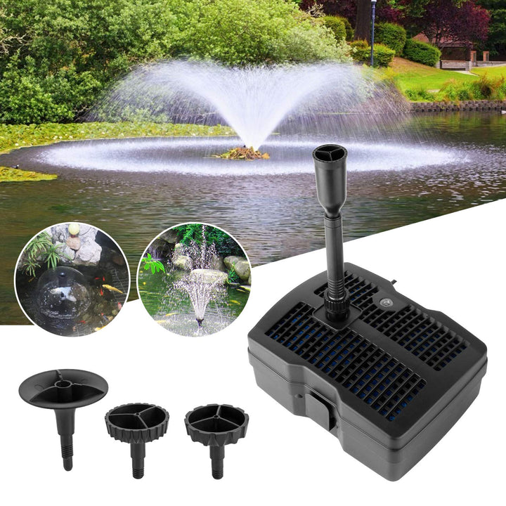 YAOBLUESEA 4 in 1 Teichpumpe Springbrunnenpumpe mit Filter UV-Klärer,Wasserspielpumpe Bachlaufpumpe,